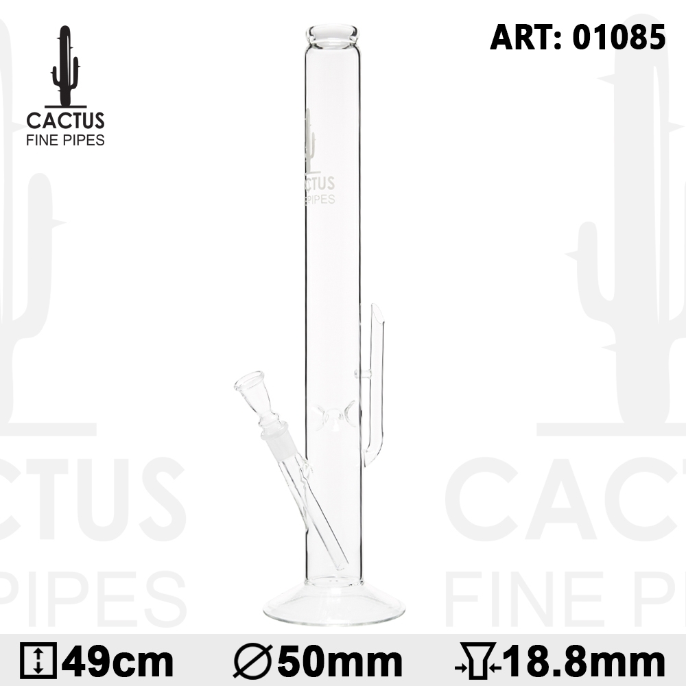 Skleněný bong Cactus 49cm, průměr 50mm