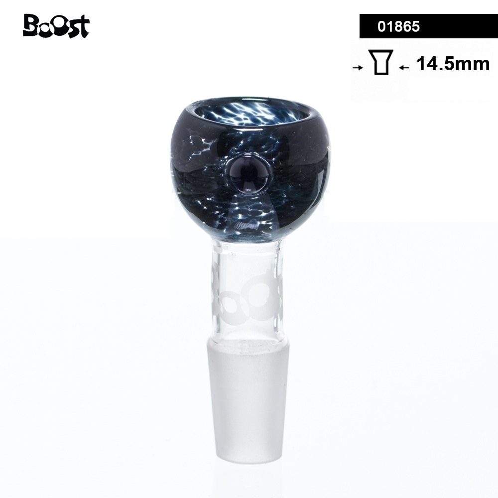 Skleněný kotlík k bongu Boost, černý, 14.5mm