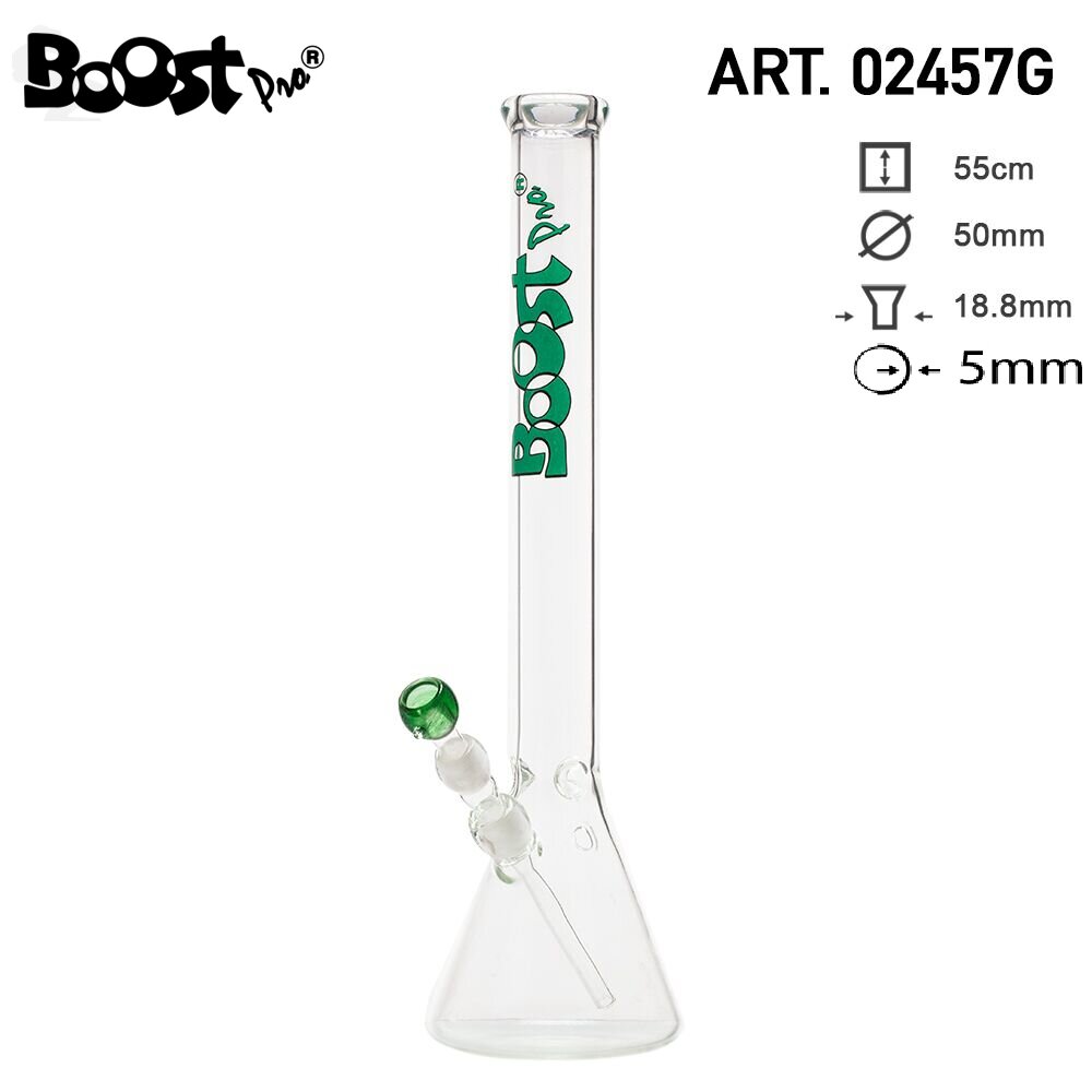 Skleněný bong Boost Pro Beaker Glass, 55cm