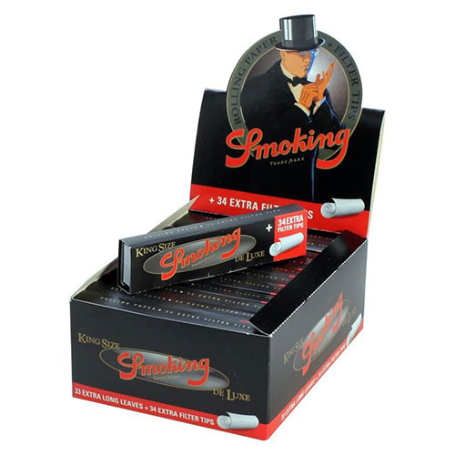 Set SMOKING DELUXE – papírky a filtry, 33ks v balení | box 24ks