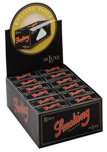 Rolovací papírky SMOKING DELUXE ROLLS, 4m v balení | box 24ks
