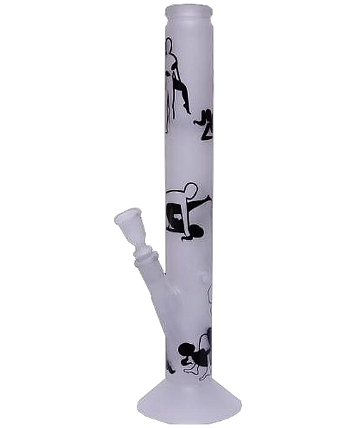 Skleněný bong Kama Sutra pískový, 42cm