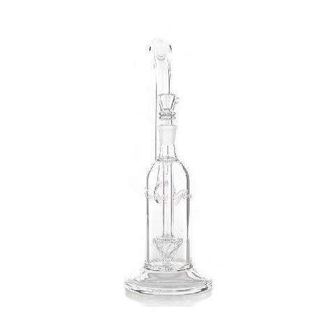 Skleněný bong Pure Glass 11" Arrow Perc Bubbler Female, 14 mm