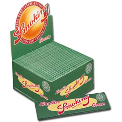 Papírky SMOKING GREEN King Size, 33ks v balení | box 50ks