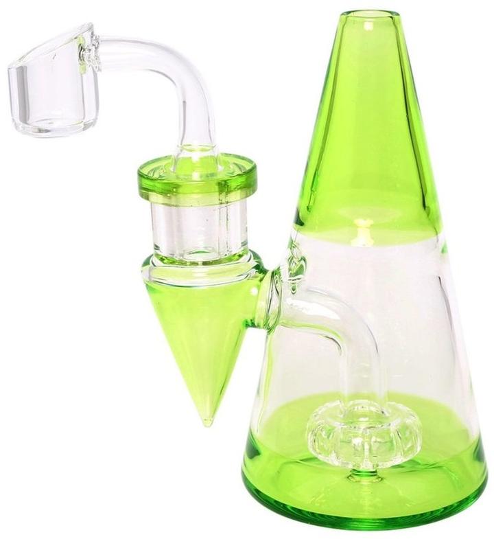Skleněný bong Heatex Glass Minimalist Green 5"